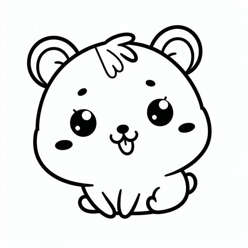 Fise de colorat cu Hamsteri de colorat p30