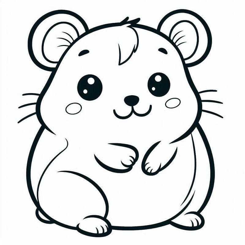 Fise de colorat cu Hamsteri de colorat p31
