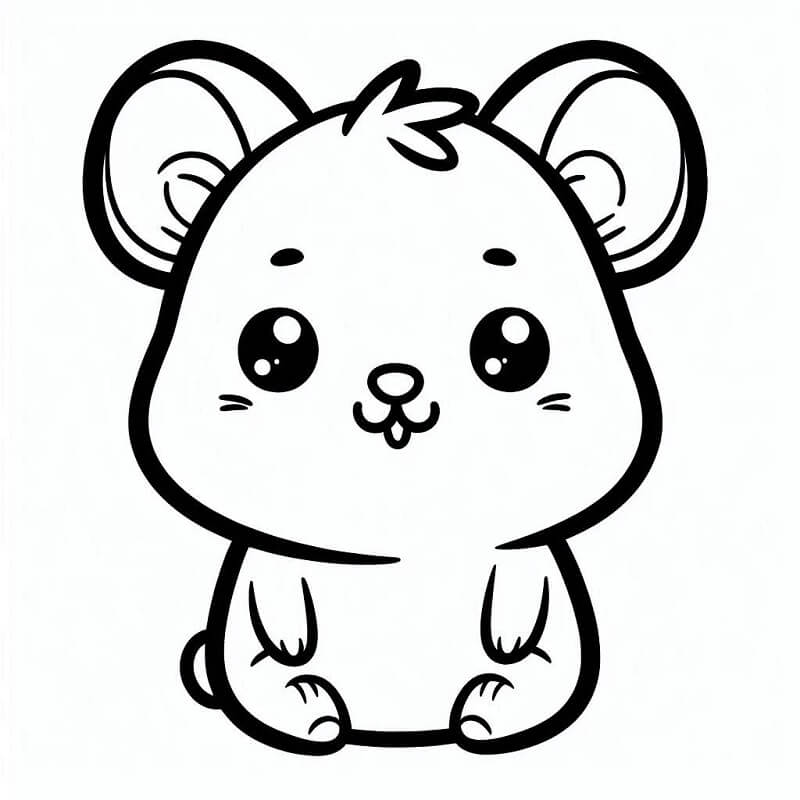 Planse de colorat cu Hamsteri