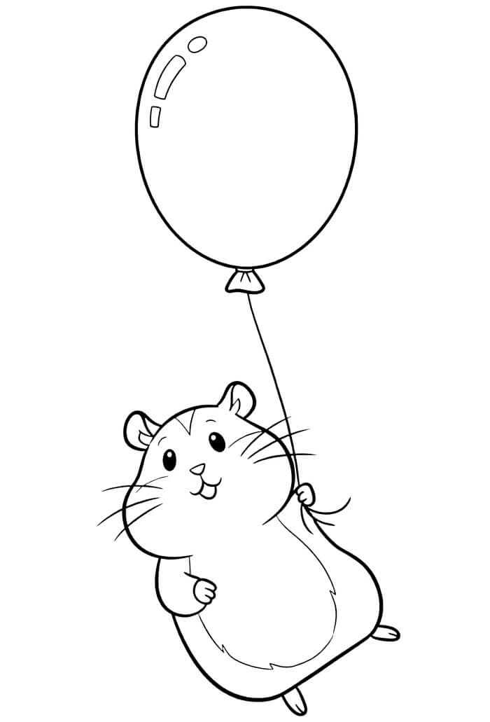 Fise de colorat cu Hamsteri de colorat p33
