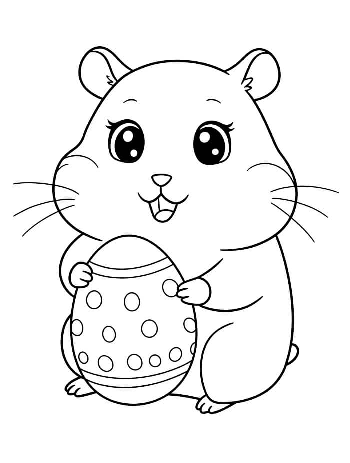 Fise de colorat cu Hamsteri de colorat p34