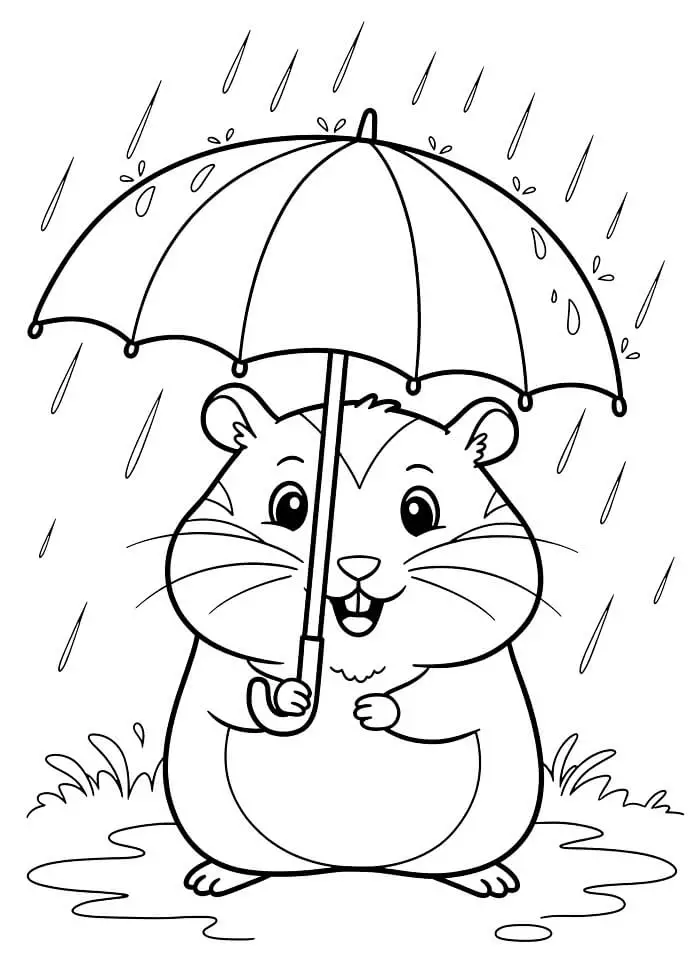 Fise de colorat cu Hamsteri de colorat p36