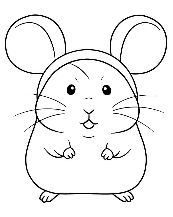 Fise de colorat cu Hamsteri de colorat p39