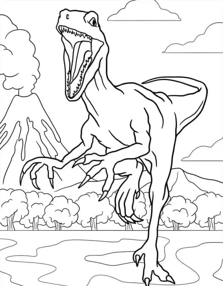 Fise de colorat cu Jurassic park de colorat p03