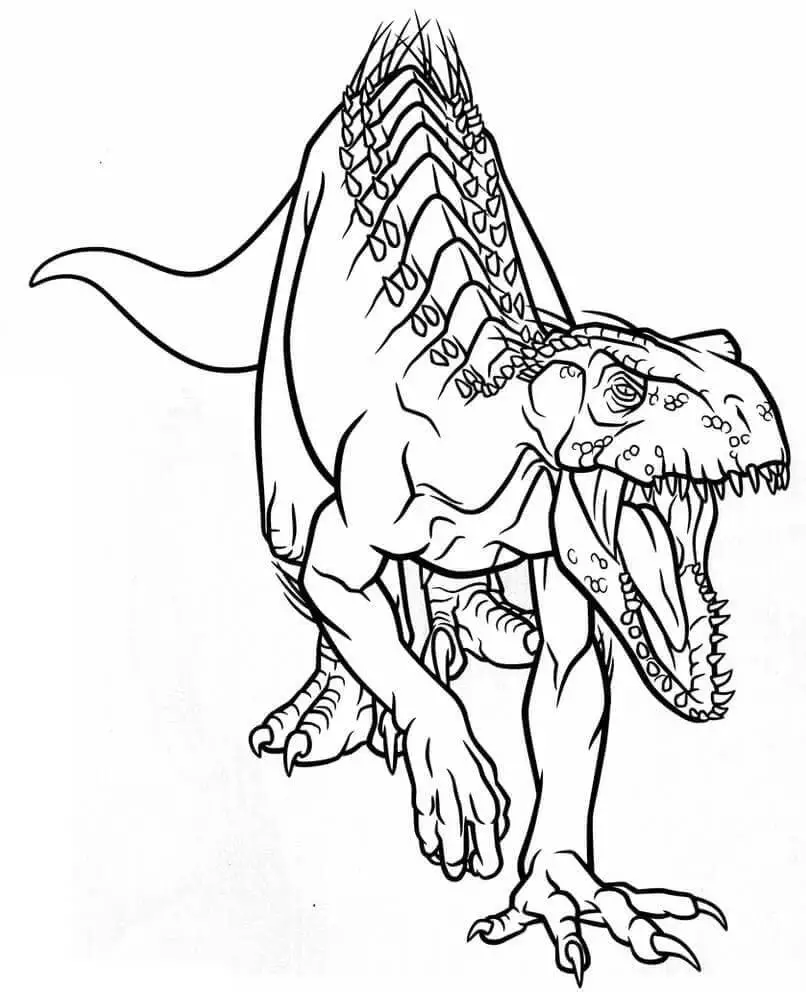 Fise de colorat cu Jurassic park de colorat p14