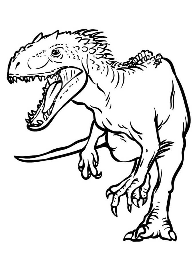 Fise de colorat cu Jurassic park de colorat p19