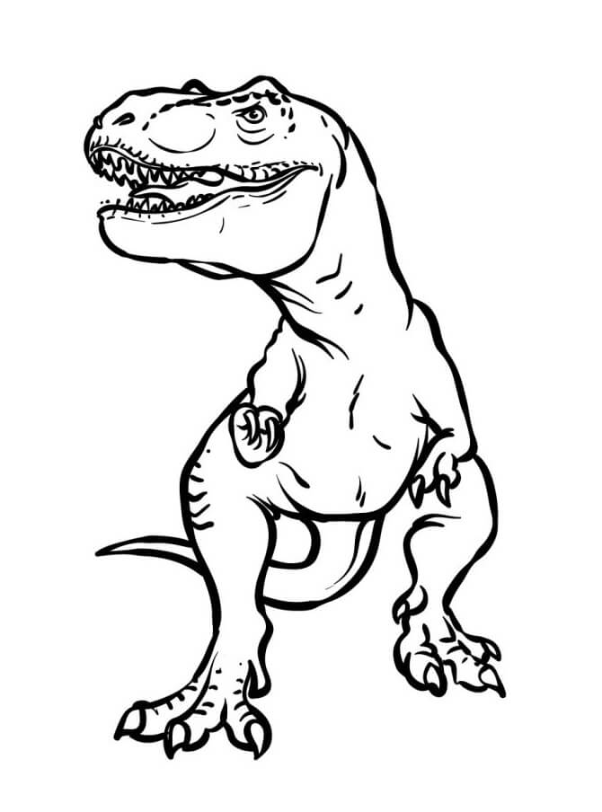 Fise de colorat cu Jurassic park de colorat p20