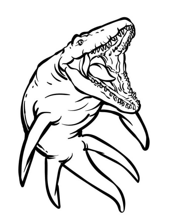 Fise de colorat cu Jurassic park de colorat p25