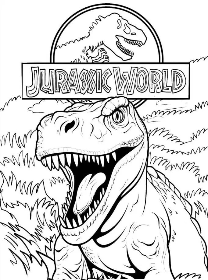 Planse de colorat cu Jurassic Park