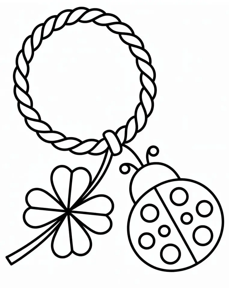 Fise de colorat cu Martisor de colorat p12