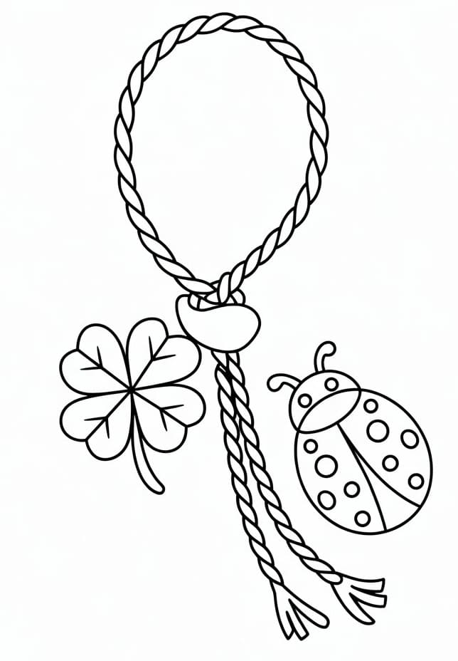 Fise de colorat cu Martisor de colorat p21