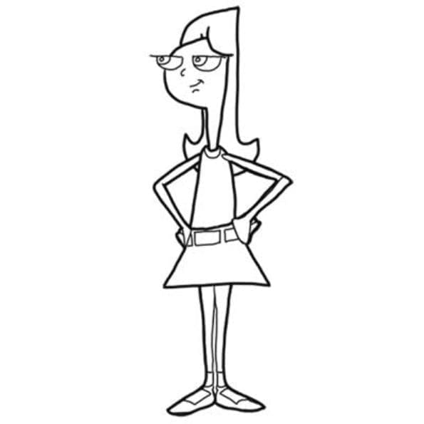 Fise de colorat cu Phineas si ferb de colorat p06
