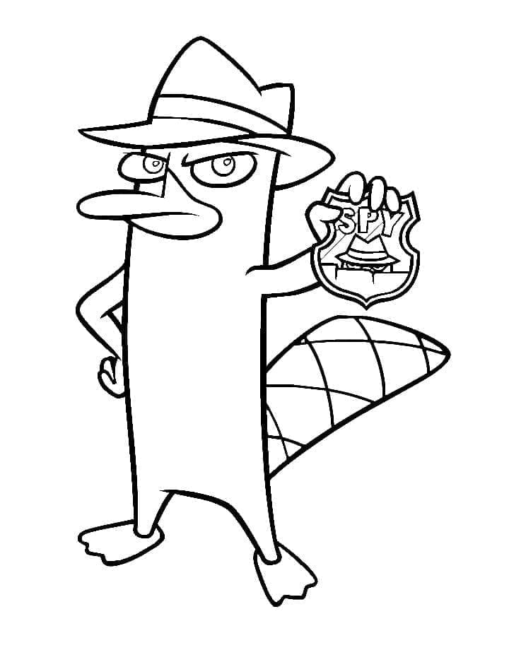 Fise de colorat cu Phineas si ferb de colorat p10