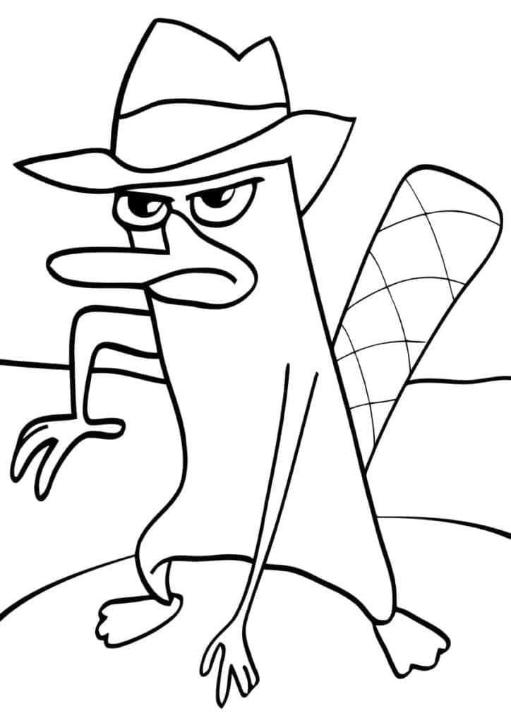 Fise de colorat cu Phineas si ferb de colorat p11