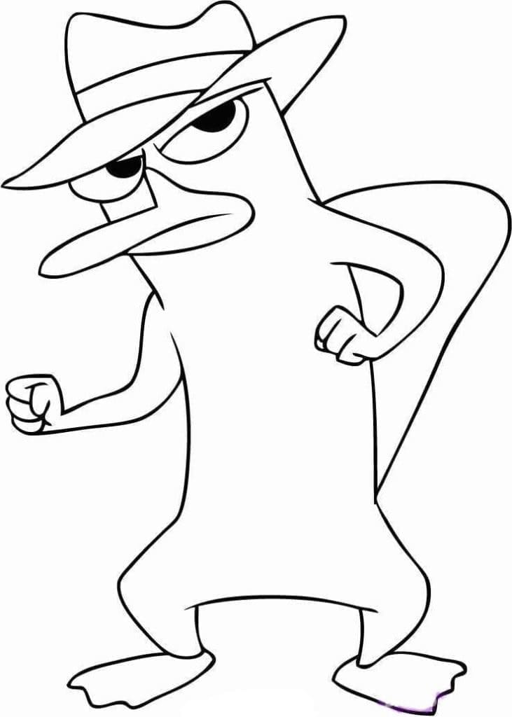 Fise de colorat cu Phineas si ferb de colorat p16