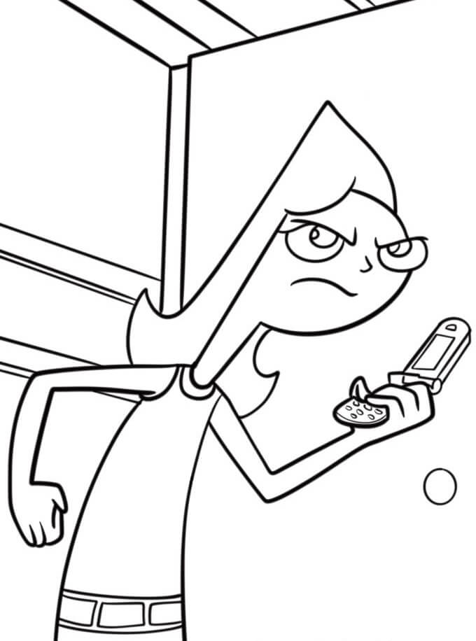 Fise de colorat cu Phineas si ferb de colorat p21
