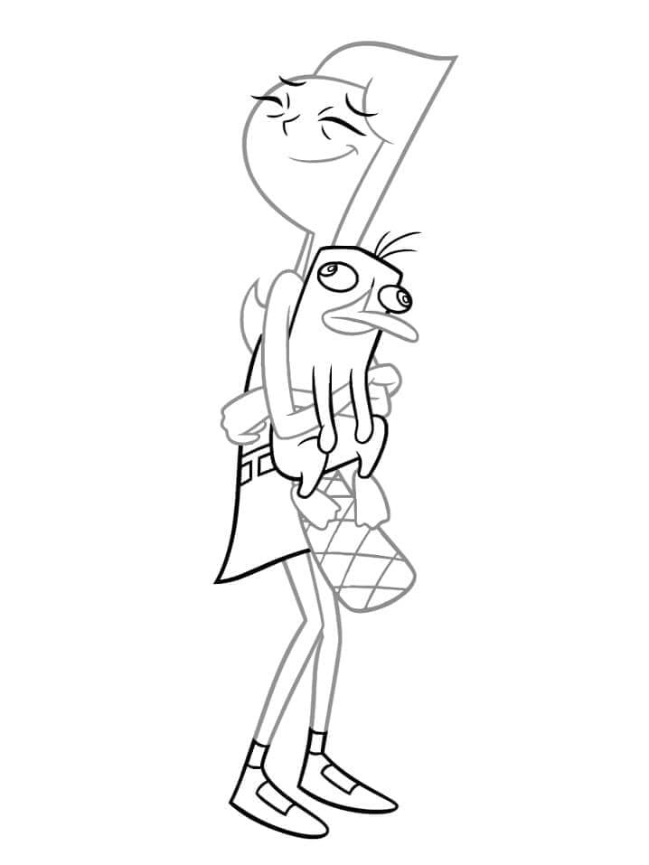 Fise de colorat cu Phineas si ferb de colorat p27