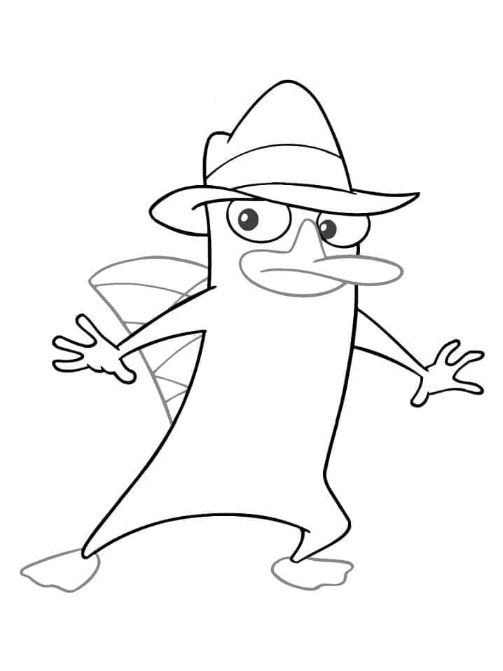 Fise de colorat cu Phineas si ferb de colorat p30