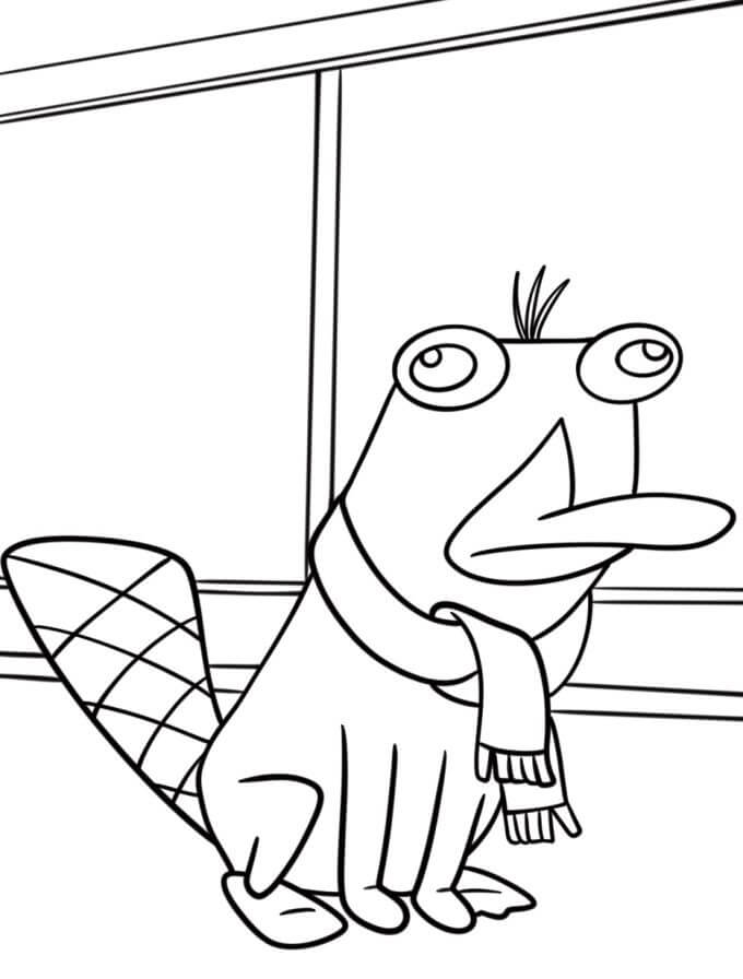 Fise de colorat cu Phineas si ferb de colorat p38