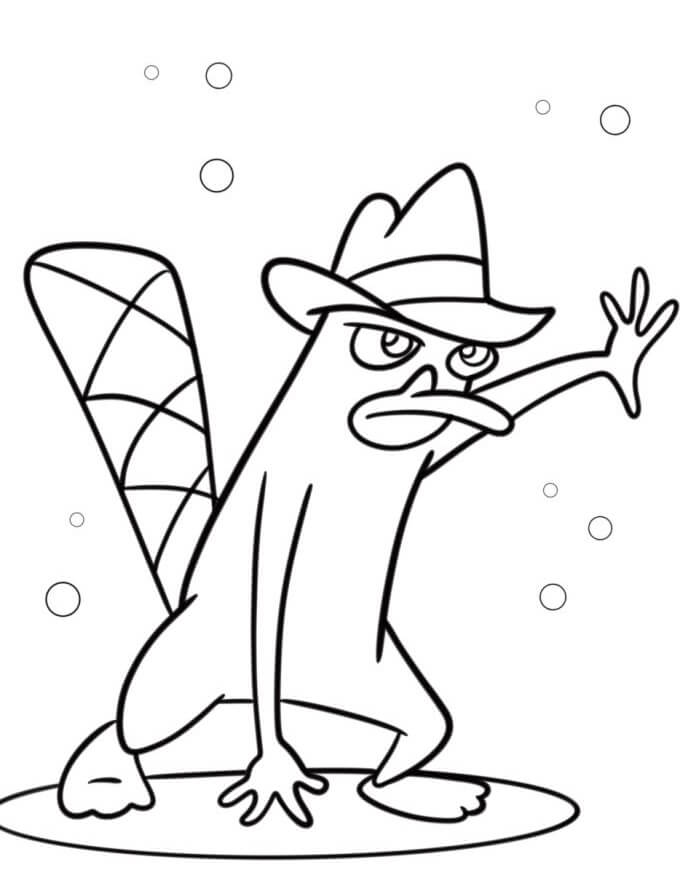 Fise de colorat cu Phineas si ferb de colorat p39