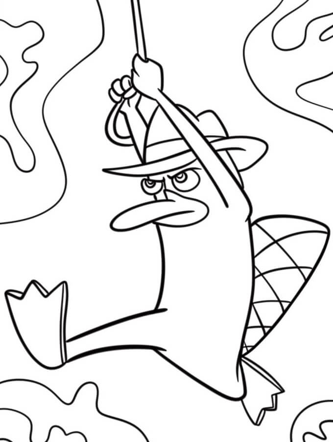 Fise de colorat cu Phineas si ferb de colorat p40
