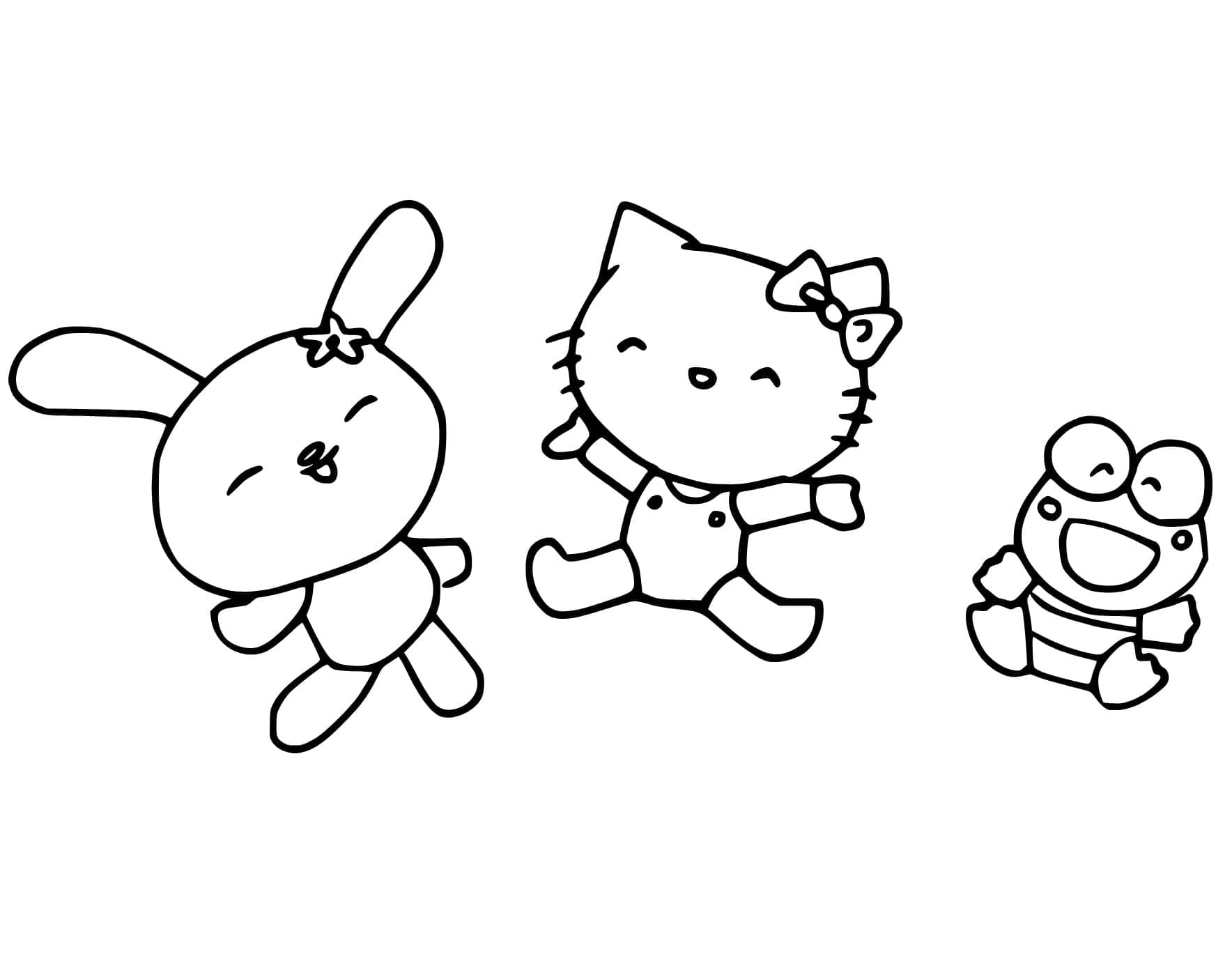 Fise de colorat cu Sanrio de colorat p13