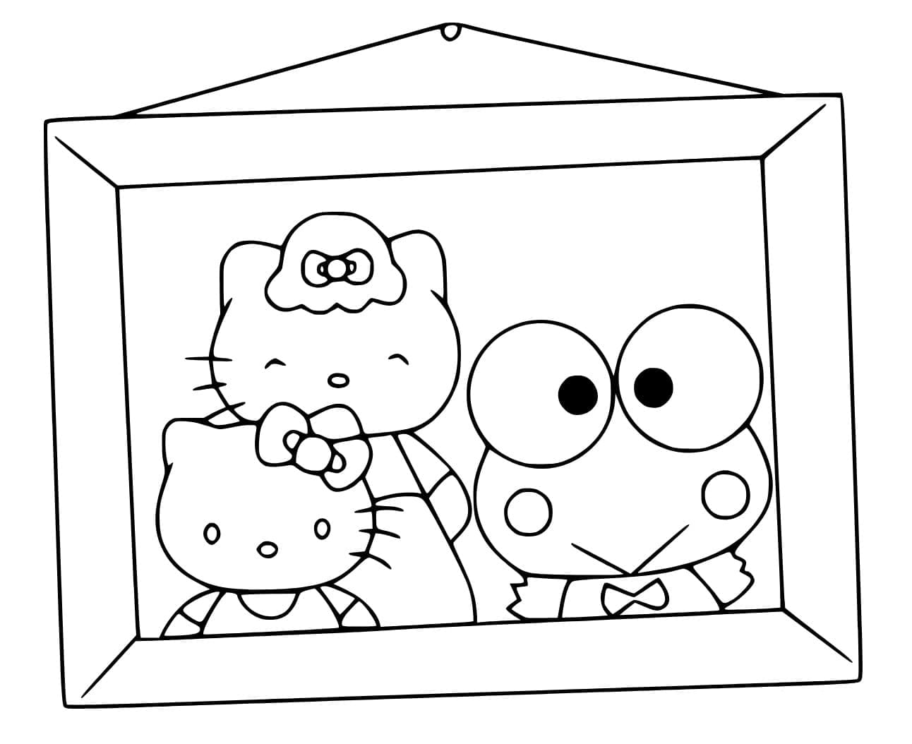 Fise de colorat cu Sanrio de colorat p15