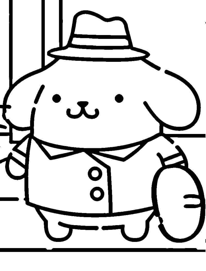 Fise de colorat cu Sanrio de colorat p24