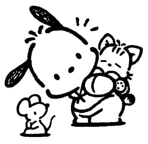 Fise de colorat cu Sanrio de colorat p26