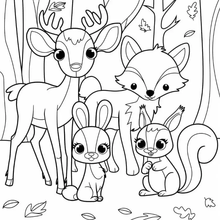 Fise de colorat cu Animale Salbatice de colorat p47