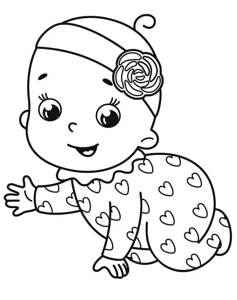 Fise de colorat cu Bebelusi de colorat p09