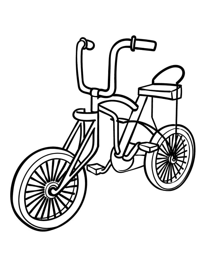 Fise de colorat cu Bicicletă gratuită