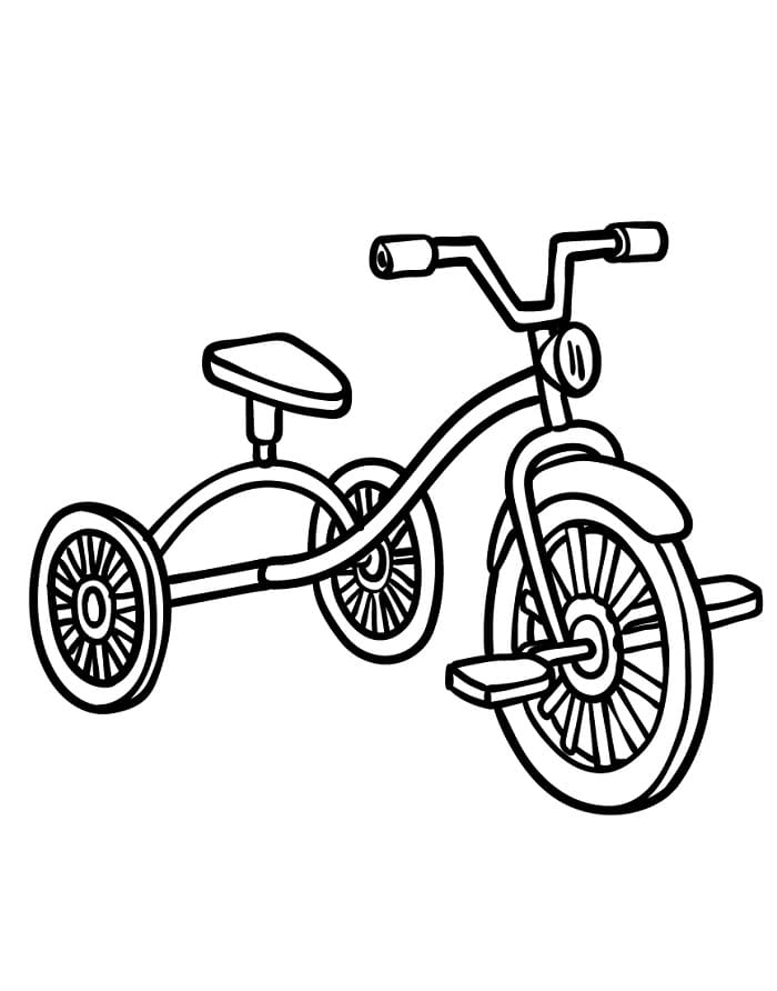 Fise de colorat cu Bicicletă