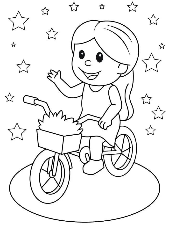 Fise de colorat cu Biciclete de colorat p01
