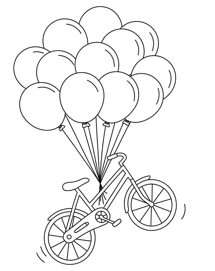 Fise de colorat cu Biciclete de colorat p02