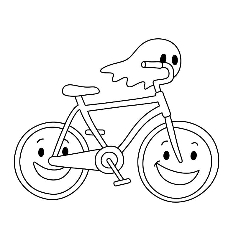 Fise de colorat cu Biciclete de colorat p03