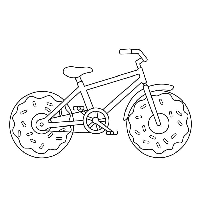 Fise de colorat cu Biciclete de colorat p04