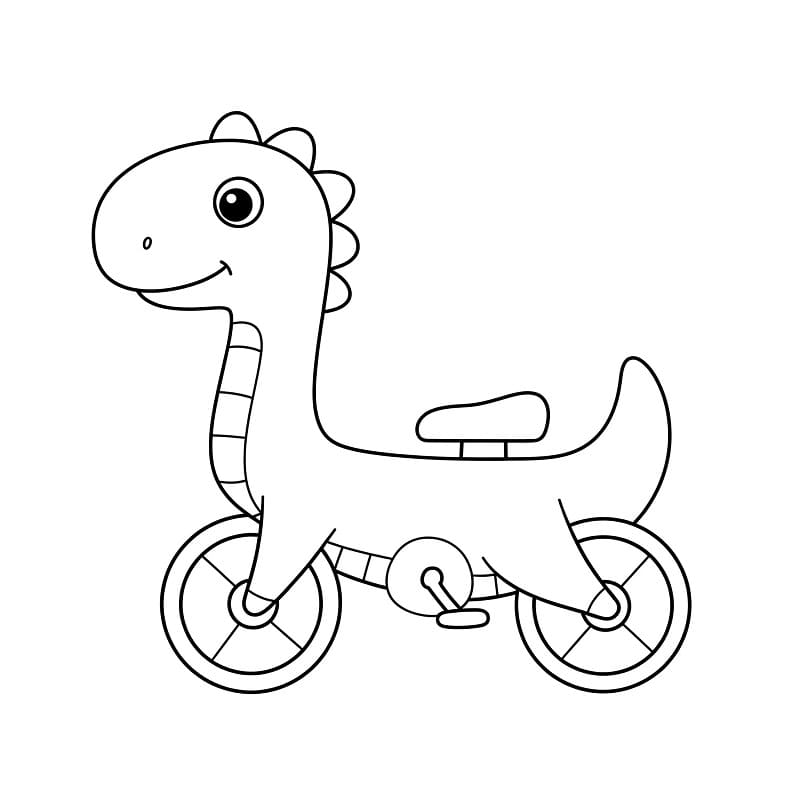 Fise de colorat cu Biciclete de colorat p06