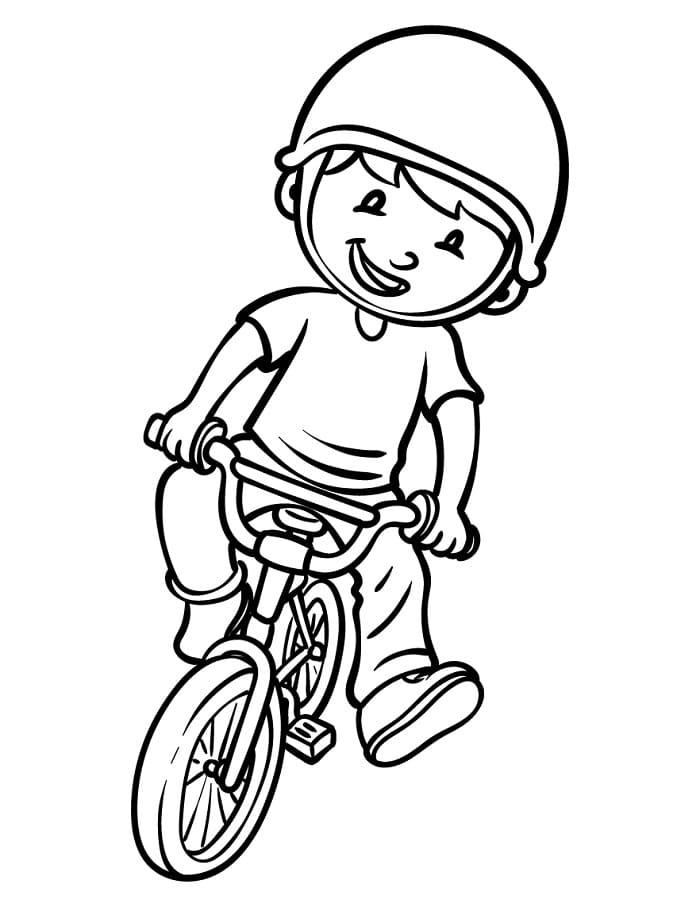 Fise de colorat cu Biciclete de colorat p09