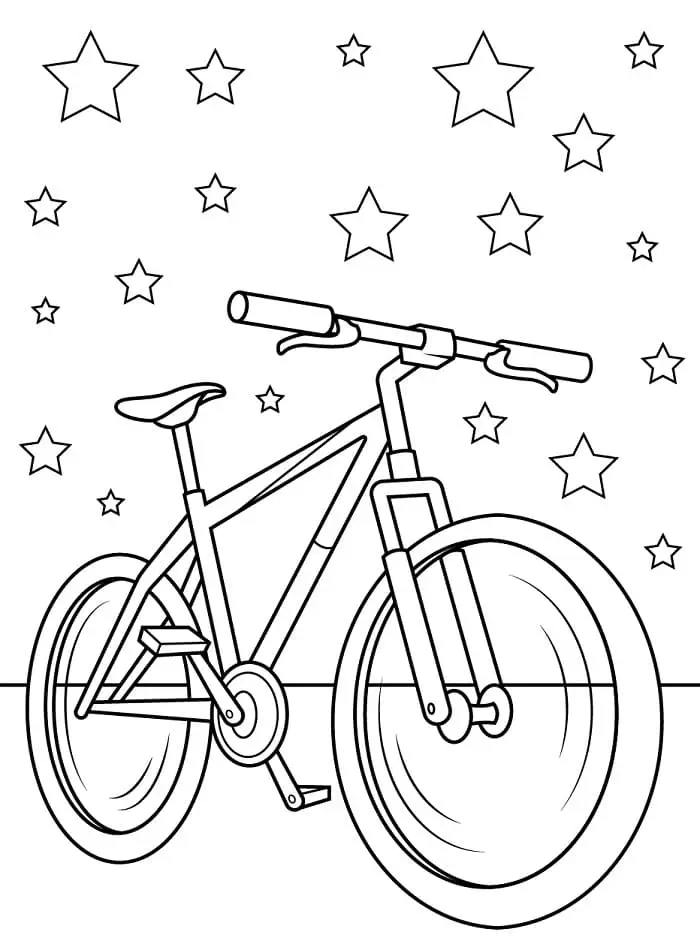 Fise de colorat cu Biciclete de colorat p10