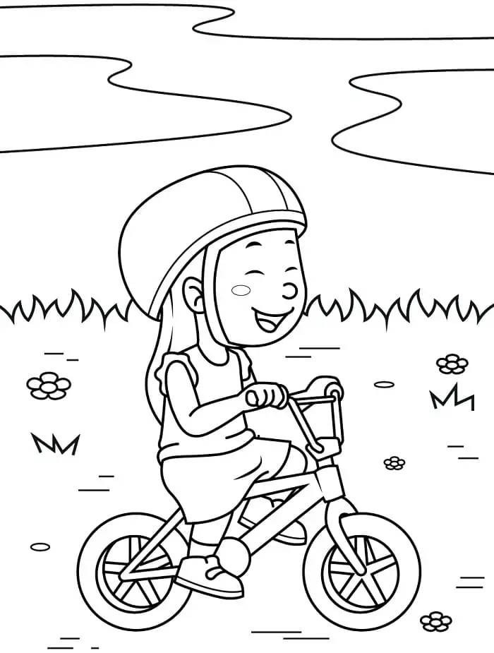 Fise de colorat cu Biciclete de colorat p11