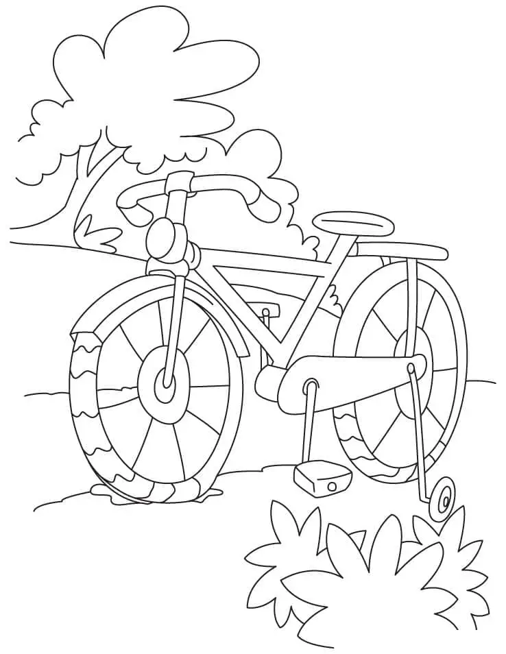 Fise de colorat cu Biciclete de colorat p13
