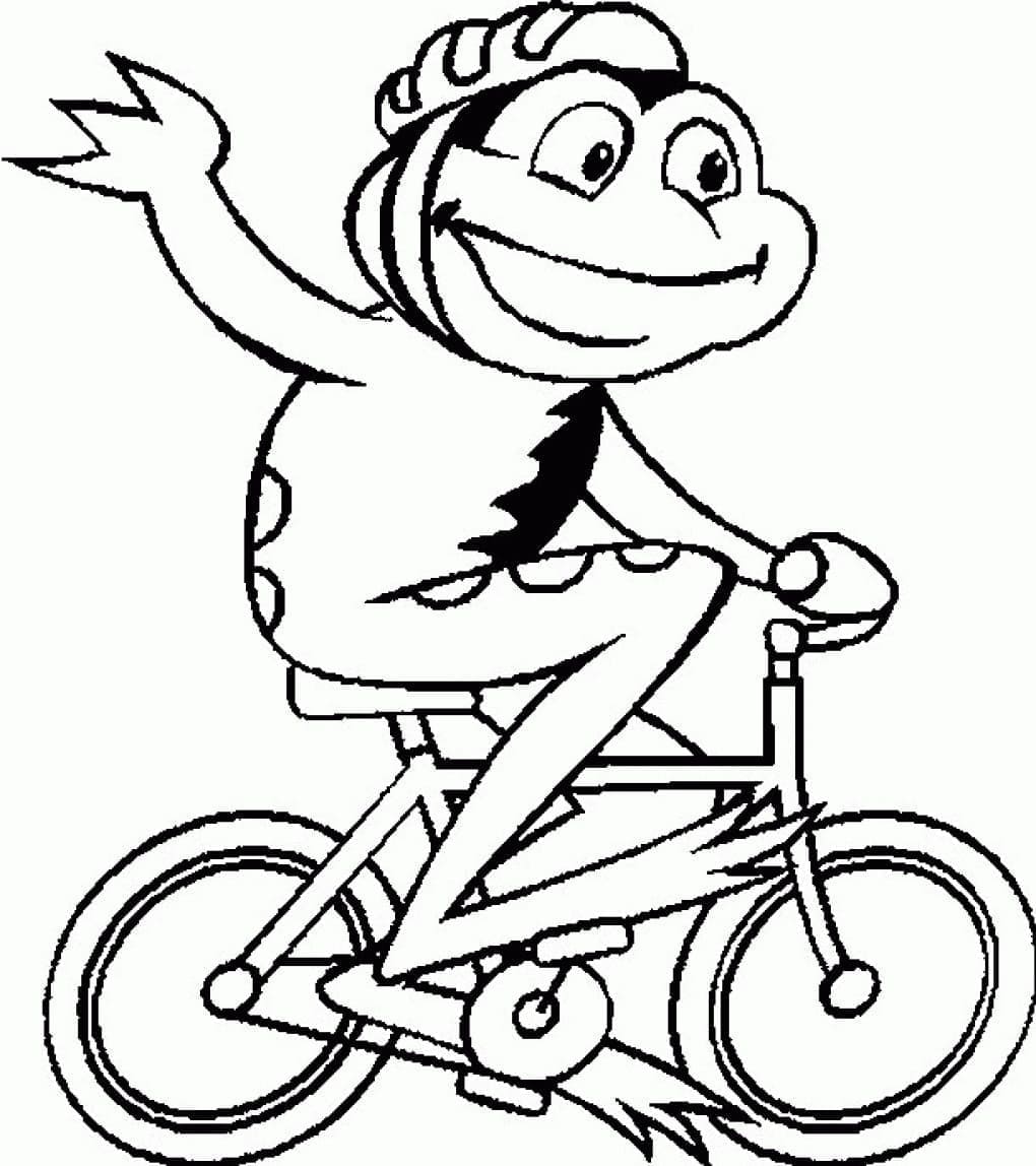 Fise de colorat cu Biciclete de colorat p14