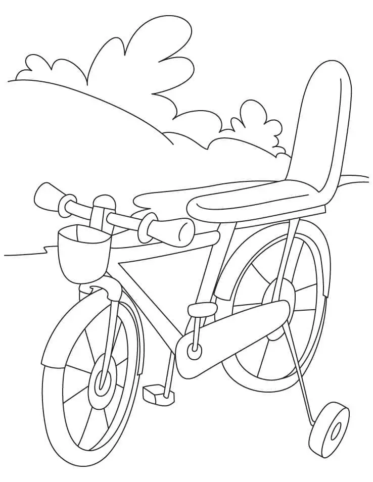 Fise de colorat cu Biciclete de colorat p16