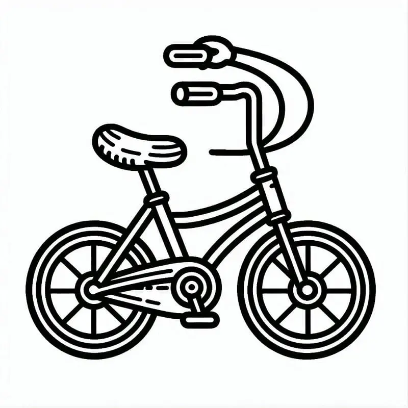 Fise de colorat cu Biciclete de colorat p20