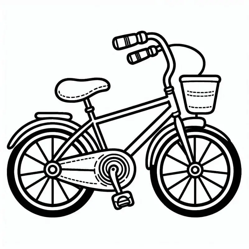 Fise de colorat cu Biciclete de colorat p21