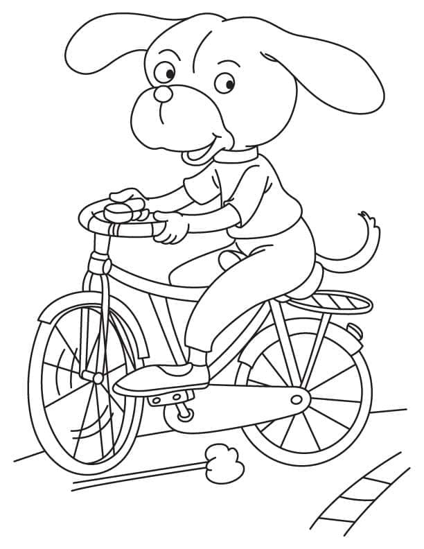 Fise de colorat cu Biciclete de colorat p22