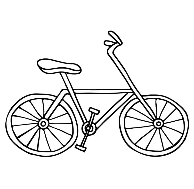 Fise de colorat cu Biciclete de colorat p27