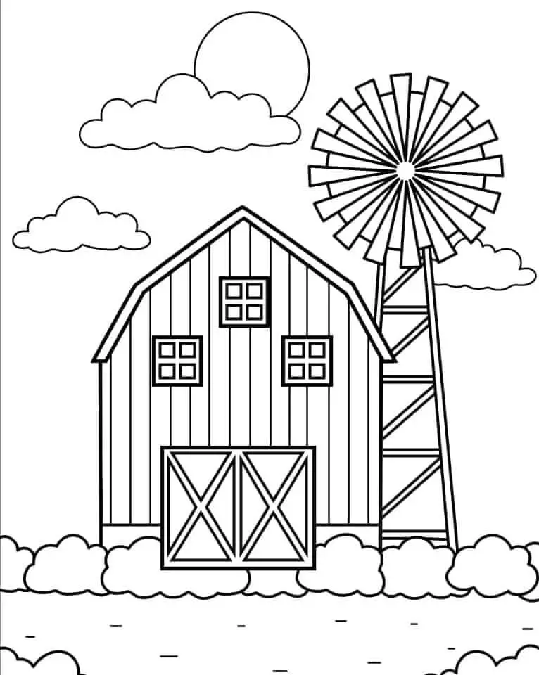Fise de colorat cu Ferme de colorat p10