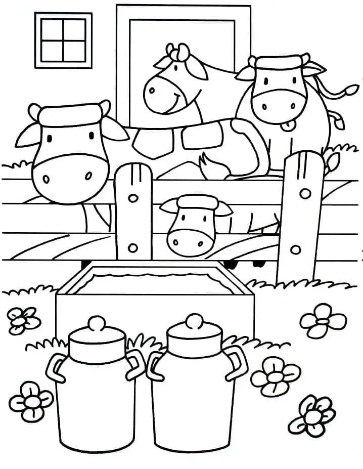 Fise de colorat cu Ferme de colorat p23